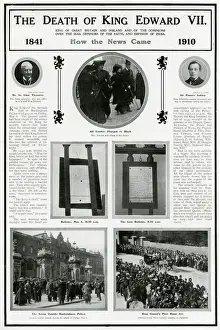 Clair Prints: Death of King Edward VII 1910