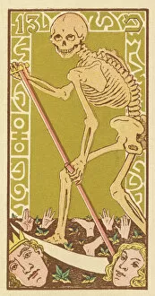 Skeleton Gallery: Death personified on a Tarot card