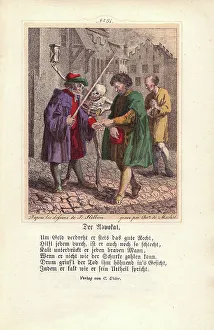 Holbein Prints: Death and a rich client pay fees to a dishonest Lawyer