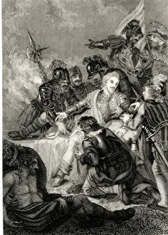 Images Dated 31st March 2020: The Death of Sir William Sidney at Penshurst, 1554