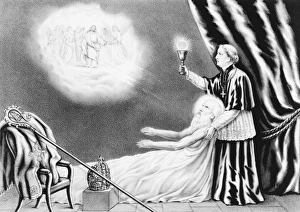 The Death of St. Patrick, the apostle of Ireland. At the Mon The Death of St. Patrick, the apostle of Ireland. At the Mon