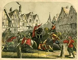 Images Dated 30th January 2017: Death of Wat Tyler during the Peasants Revolt