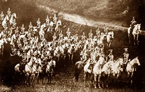 Hussars Prints: Deaths Head Hussars, German cavalry