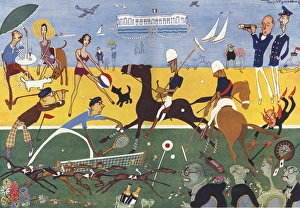 Resorts Collection: Deauville - an artists impression by Tony Wysard