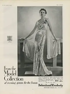 Freebody Prints: Debenham and Freebody advert, gowns for the Season