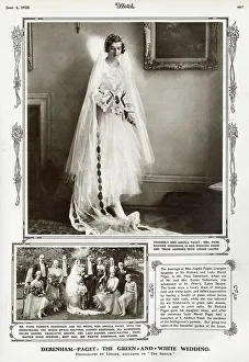 Piers Prints: Debenham-Paget: the green and white wedding