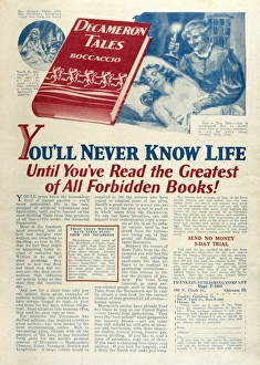 Images Dated 16th May 2012: Decamerone Advert
