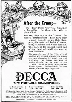 Decca advertisement, WW1