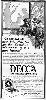 Decca advertisement, WW1