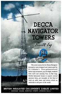 Navigator Prints: Decca Navigator Towers Built By B.I.Callender. BICC
