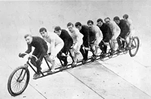 Edwards Prints: The Decemptuple, 10-seat bicycle, 1898