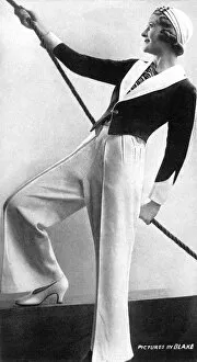 Images Dated 27th October 2015: Deck or beach suit for holidays or cruises, 1932