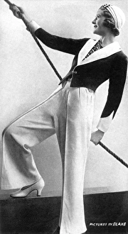 Images Dated 27th October 2015: Deck or beach suit for holidays or cruises, 1932