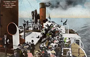 Deck Scene on NRL (Niagara River Line) Steamer Chippewa