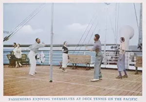Deck Tennis on Ship