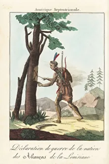 Arrows Prints: Declaration of war by the Quapaw Nation of Louisiana