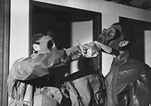 Undressing Gallery: Decontamination Drill, World War II