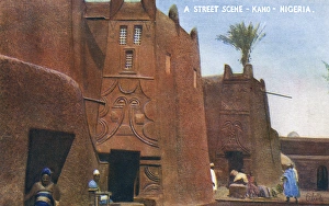 Adobe Gallery: Decorated Adobe mudbrick houses, Kano, Nigeria