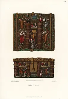 Goods Prints: Decorated casket, probably for bridal goods 13th century