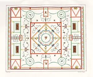 Gallo Prints: Decorated ceiling from the House of Chlorus and Caprasia
