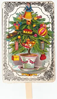 Noah Prints: Decorated tree on a Christmas card