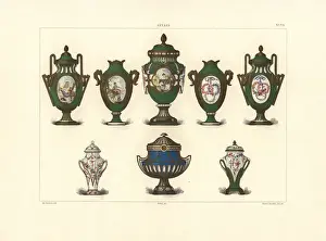 Pastoral Prints: Decorated vases