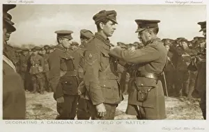 Awards Prints: Decorating a Canadian Soldier - WWI