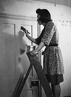 Decorating a Door / 1940S