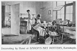 Pottery Collection: Decorating Pottery - Barons Art - Barnstaple