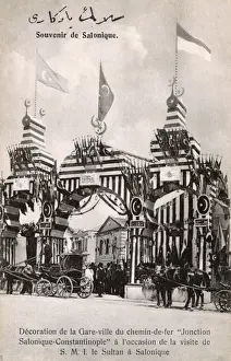 Reshad Prints: Decoration on the Railway Terminus, Thessaloniki