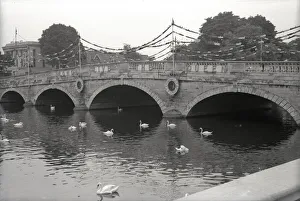 Decorations on the Bridge over River Great Ouse at Bedford