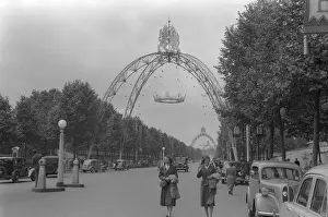 Decorations - The Mall, London - Coronation of Elizabeth II