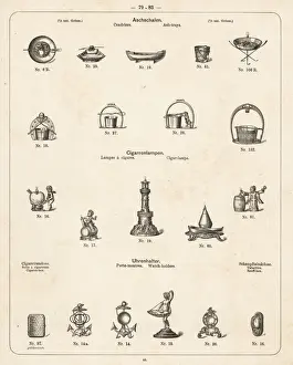 Catalog Prints: Decorative ash trays, cigar lighters, snuff