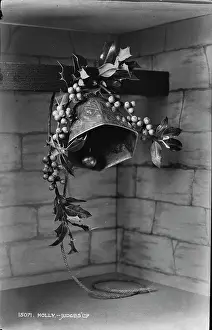 Berries Prints: Decorative Bell with Holly