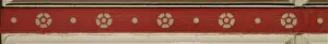 Decorative border from ceiling panel