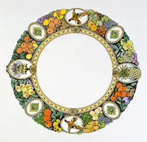 Pine Apple Prints: Decorative circular border