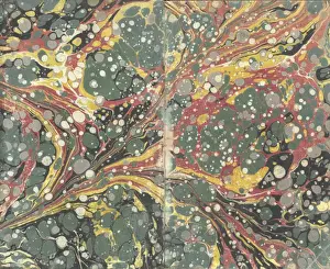 Marbled Prints: Decorative end paper