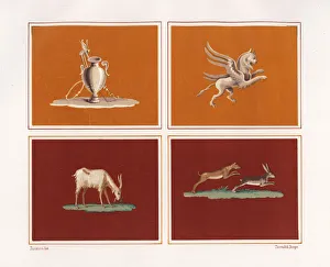 Decorative figures from the House of Epigrams Decorative figures from the House of Epigrams
