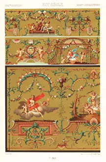 Cherub Prints: Decorative painting, 18th century