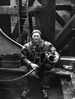 Relax Prints: Deep sea diver taking a break