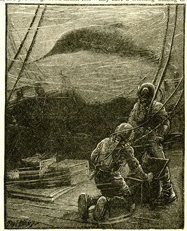 Images Dated 5th August 2016: Deep sea divers at work underwater