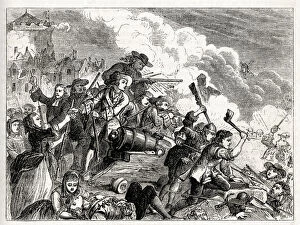 Images Dated 17th August 2021: Defence of Londonderry, during the Siege of Derry, 18 April to 1 August 1689