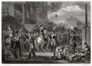 Marechal Collection: DEFENCE OF PARIS Marechal Moncey organises resistance at the Barriere de Clichy