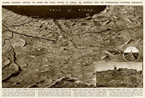 Terrain Collection: Defences of El Agheila, Libya, by G. H. Davis
