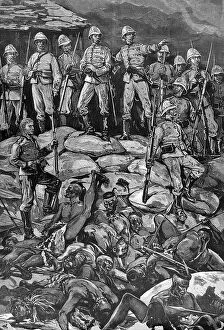 Bayonets Collection: The Defenders of Rorke's Drift at daybreak, 23rd January 187