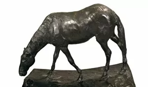 Trough Gallery: DEGAS, Edgar (1834-1917). Horse at Trough. 1866-1868