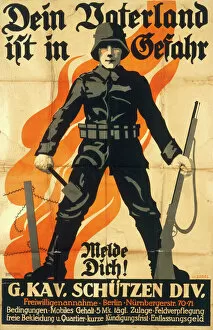 Onslow War Posters Collection: Dein Vaterland ist in Gefahr Poster