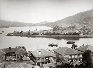 Dejima foreign settlement, Nagasaki, Japan, circa 1890