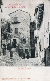 Inhabitants Collection: Via del Falcone, Porretta Terme, Italy