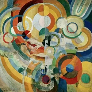 Oils Collection: DELAUNAY, Robert. Carousel with Pigs